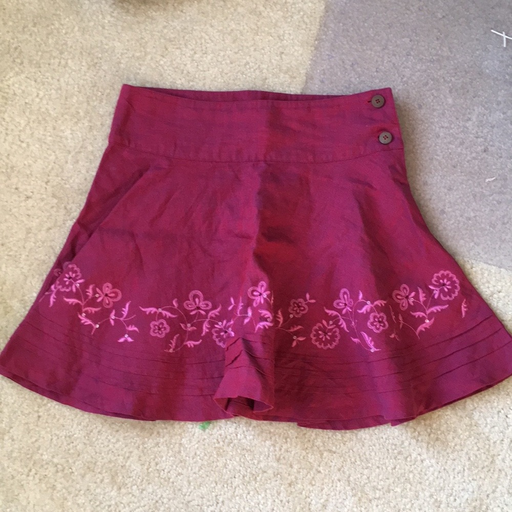 Magenta Flowy Skirt